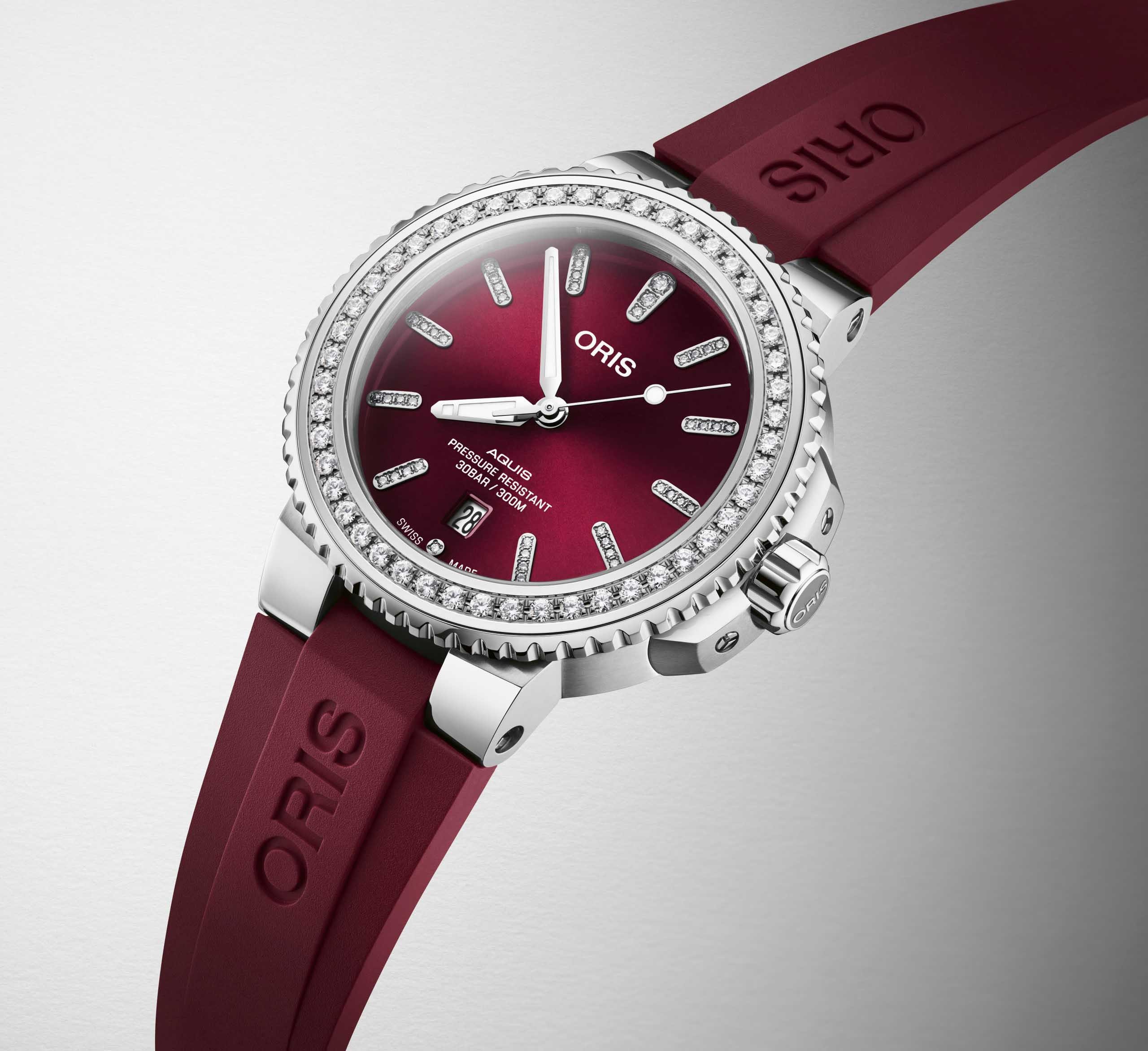 ORIS  Женские швейцарские часы, автоматический механизм, сталь, 41,5 мм